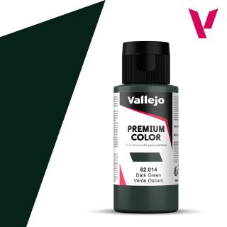 Premium Airbrush Colour - Vallejo 60ml - Dark Green 62014