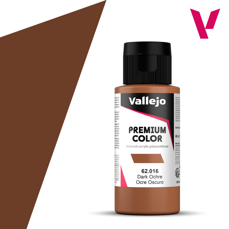 Premium Airbrush Colour - Vallejo 60ml - Dark Ochre 62016