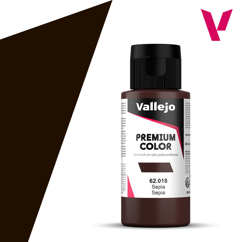 Premium Airbrush Colour - Vallejo 60ml - Sepia 62018