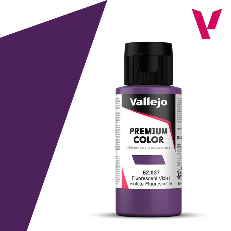 Premium Airbrush Fluorescent Colour - Vallejo 60ml - Violet Fluorescent 62037