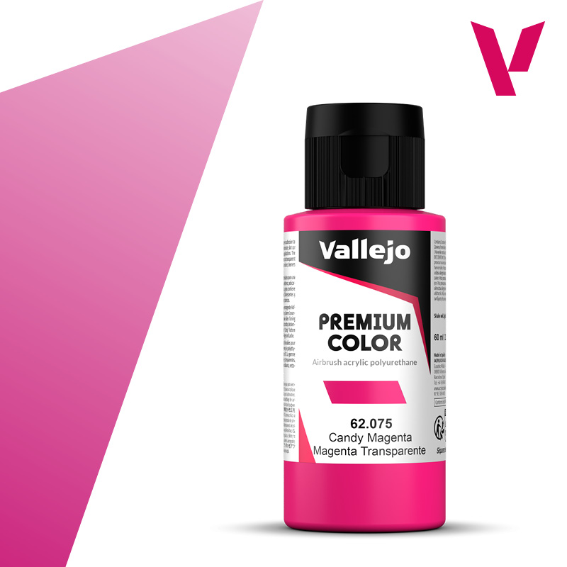 Premium Airbrush Colour - Vallejo 60ml - Candy Magenta 62075