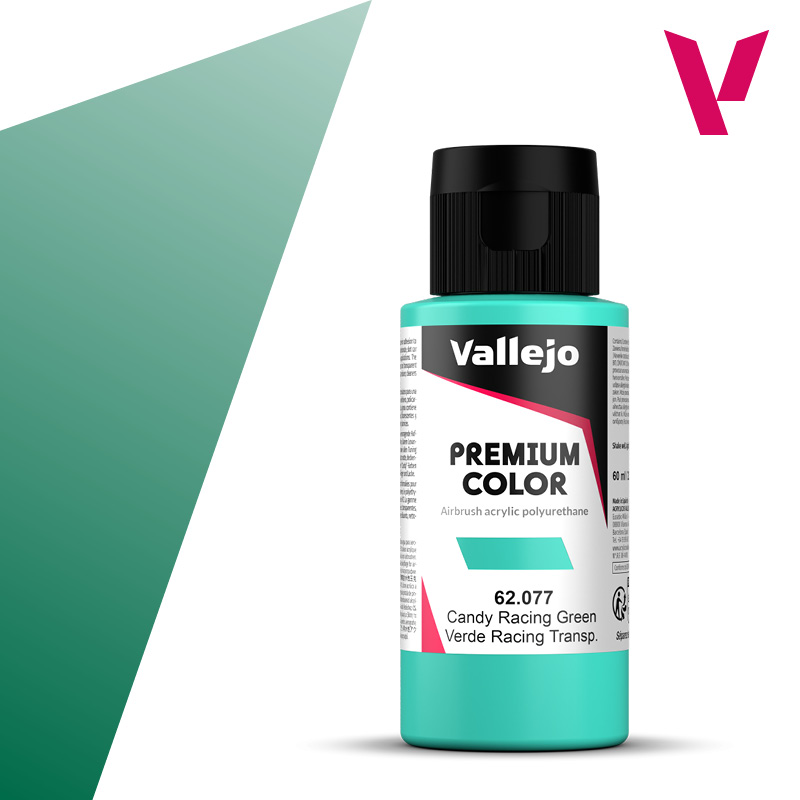 Premium Airbrush Colour - Vallejo 60ml - Candy Racing Green 62077