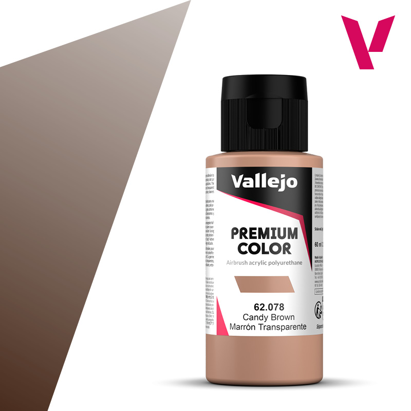 Premium Airbrush Colour - Vallejo 60ml - Candy Brown 62078