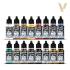 Model Color Paint Set - Vallejo 16x17ml Colour Set - Medieval Colors 70142