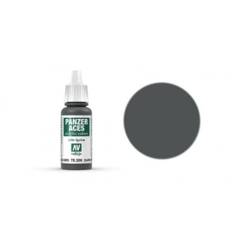 Panzer Aces - Vallejo 17ml - Dark Rubber 70306