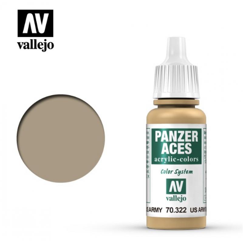 Panzer Aces - Vallejo 17ml - Highlights US Tank 70322