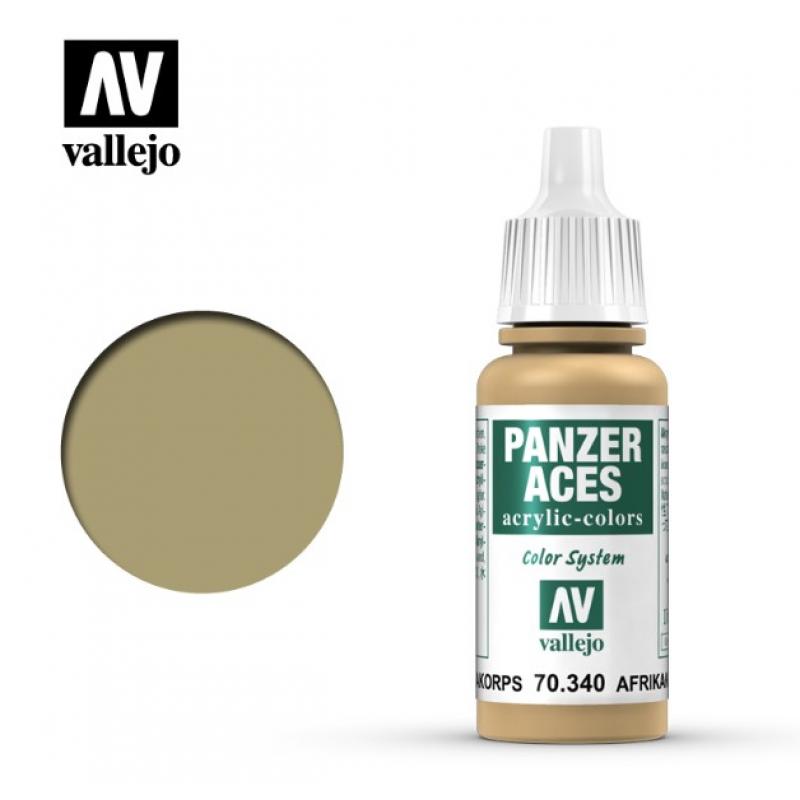 Panzer Aces - Vallejo 17ml - Afrikakorps Tank Crew Highlights 70340