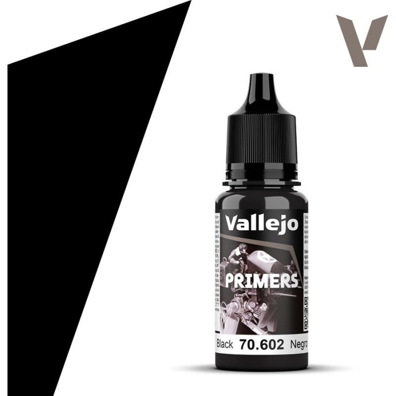 Surface Primer Acrylic-Polyurethane - Vallejo 17ml - Black 70602