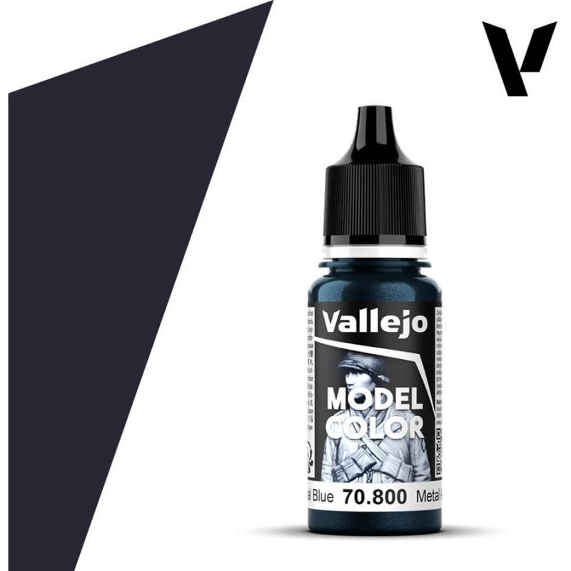 Model Color Acrylic Paint - Vallejo 17ml - Gunmetal Blue 70800