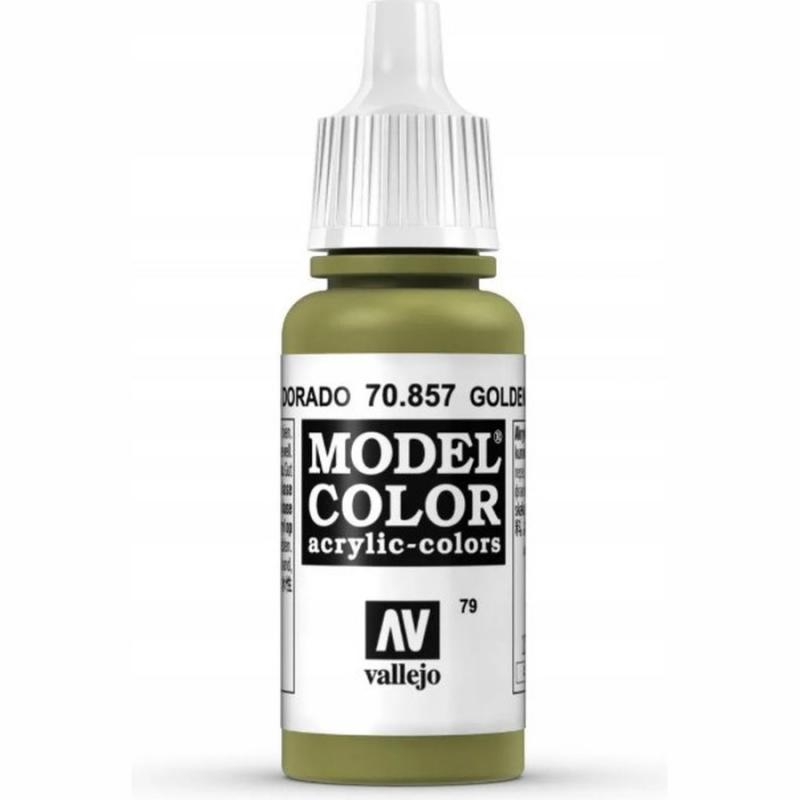 Model Color Acrylic Paint - Vallejo 17ml - Golden Olive 70857