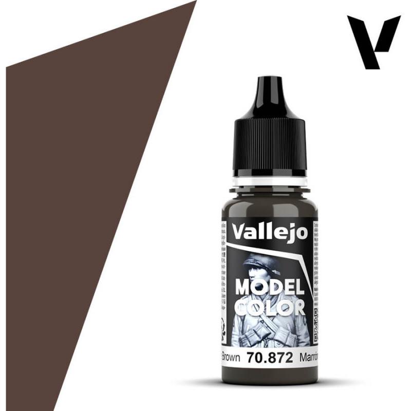 Model Color Acrylic Paint - Vallejo 17ml - Chocolate Brown 70872 - FS30099