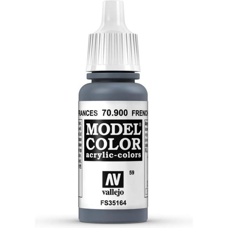 Model Color Acrylic Paint - Vallejo 17ml - French Mirage Blue 70900