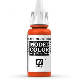 Model Color Acrylic Paint - Vallejo 17ml - Orange Red 70910
