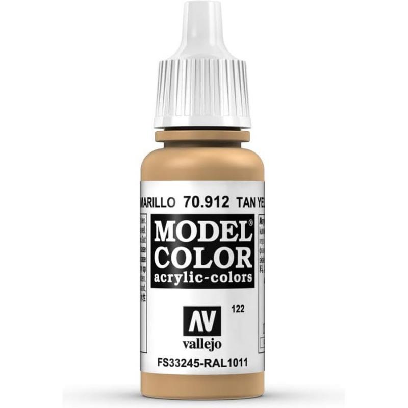 Model Color Acrylic Paint - Vallejo 17ml - Tan Yellow 70912 FS33245