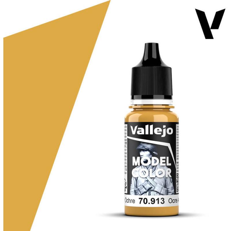 Model Color Acrylic Paint - Vallejo 17ml - Yellow Ochre 70913 FS33434