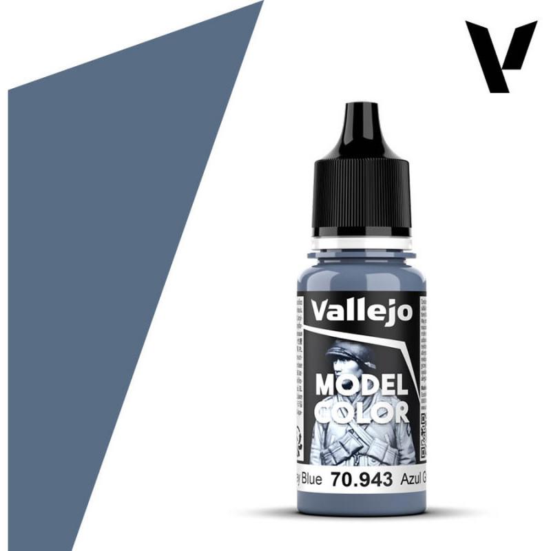 Model Color Acrylic Paint - Vallejo 17ml - Grey Blue 70943 FS35177