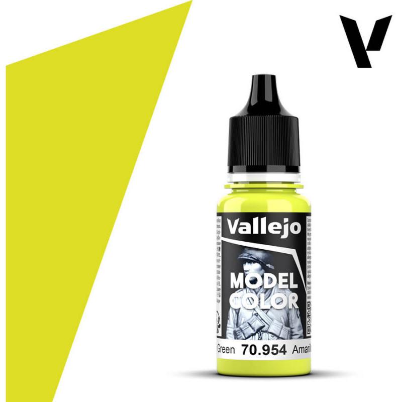 Model Color Acrylic Paint - Vallejo 17ml - Yellow Green 70954