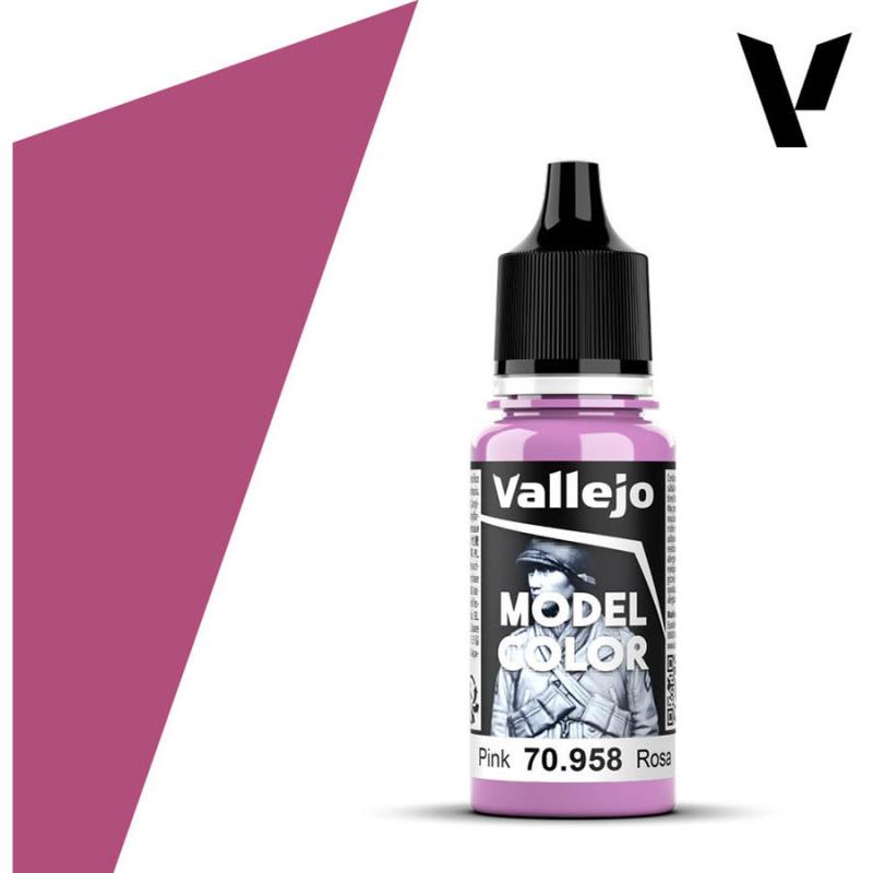 Model Color Acrylic Paint - Vallejo 17ml - Pink 70958