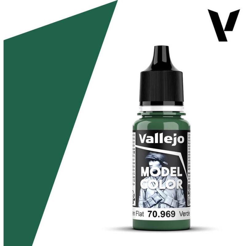 Model Color Acrylic Paint - Vallejo 17ml - Park Green Flat 70969