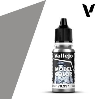 Model Color Acrylic Paint - Vallejo 17ml - Silver 70997