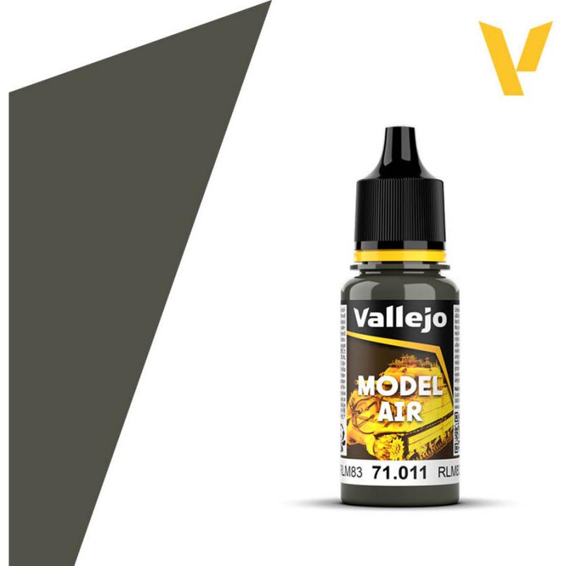 Model Air Acrylic Paint - Vallejo 17ml - Τank Green 71011