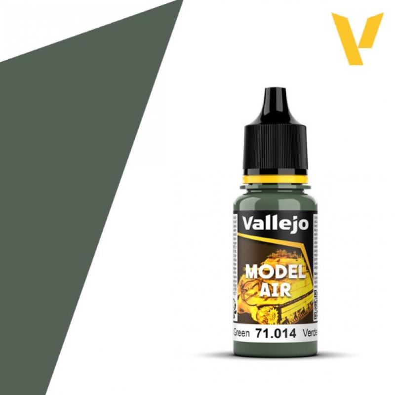 Model Air Acrylic Paint - Vallejo 17ml - Gunship Green 71014