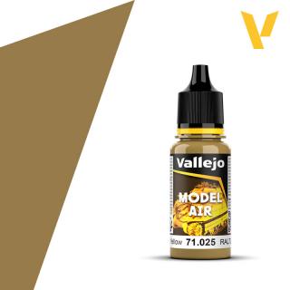 Model Air Acrylic Paint - Vallejo 17ml - Dark Yellow 71025