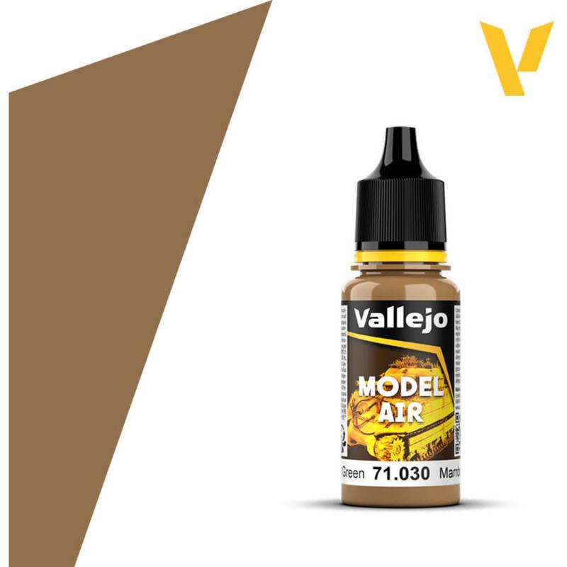 Model Air Acrylic Paint - Vallejo 17ml - Green Brown 71030
