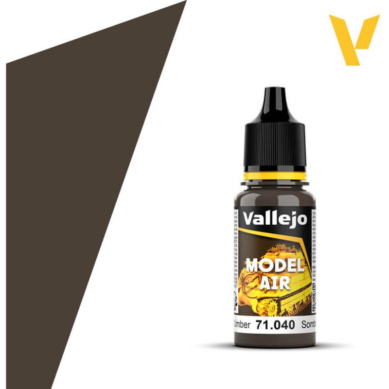 Model Air Acrylic Paint - Vallejo 17ml - Burnt Umber 71040