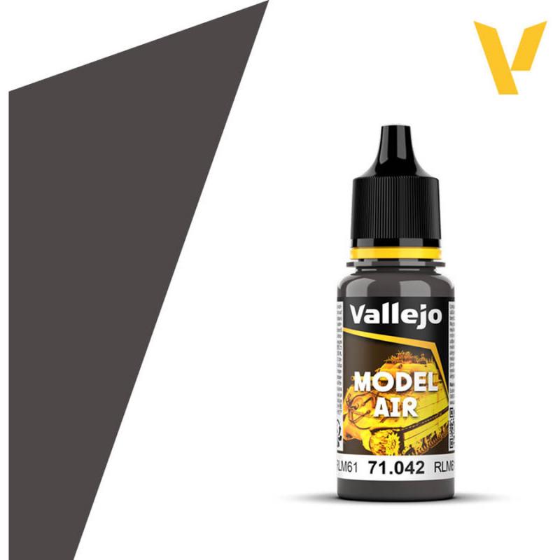 Model Air Acrylic Paint - Vallejo 17ml - Camouflage Black Brown 71042