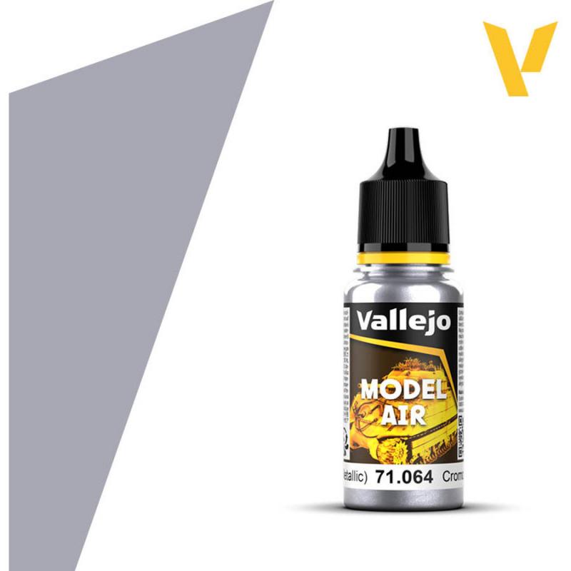 Model Air Acrylic Paint - Vallejo 17ml - Chrome 71064