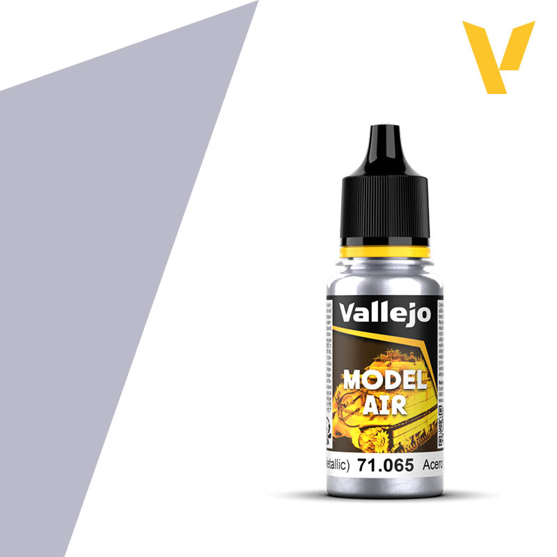 Model Air Acrylic Paint - Vallejo 17ml - Steel 71065