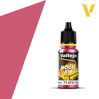 Model Air Acrylic Paint - Vallejo 17ml - Turn Signal Red Metal 71070