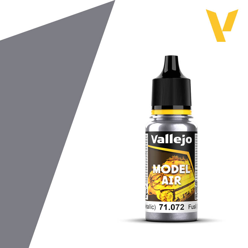 Model Air Acrylic Paint - Vallejo 17ml - Gun Metal 71072