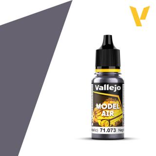 Model Air Acrylic Paint - Vallejo 17ml - Black Metallic 71073