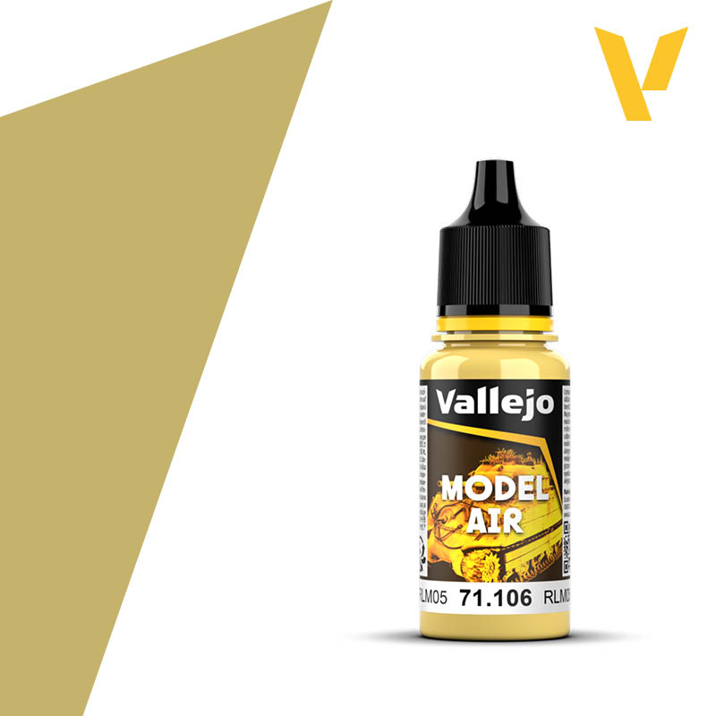 Model Air Acrylic Paint - Vallejo 17ml - Yellow Lazure RLM 05 71106