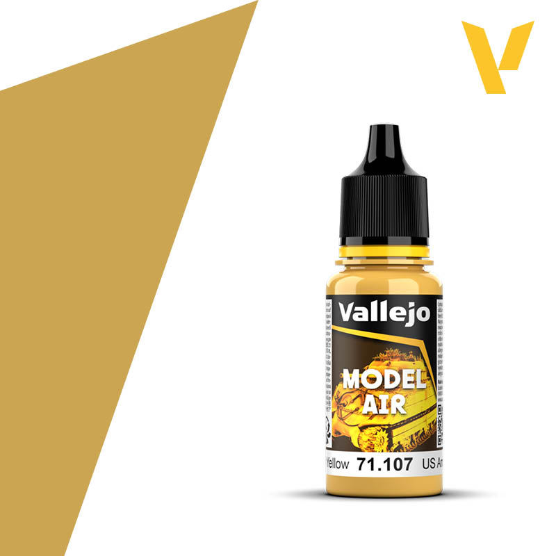 Model Air Acrylic Paint - Vallejo 17ml - US Interior Yellow 71107