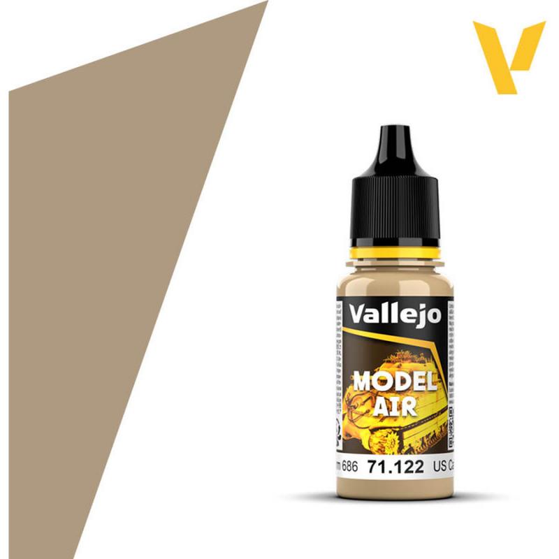Model Air Acrylic Paint - Vallejo 17ml - Desert Tan 686 71122