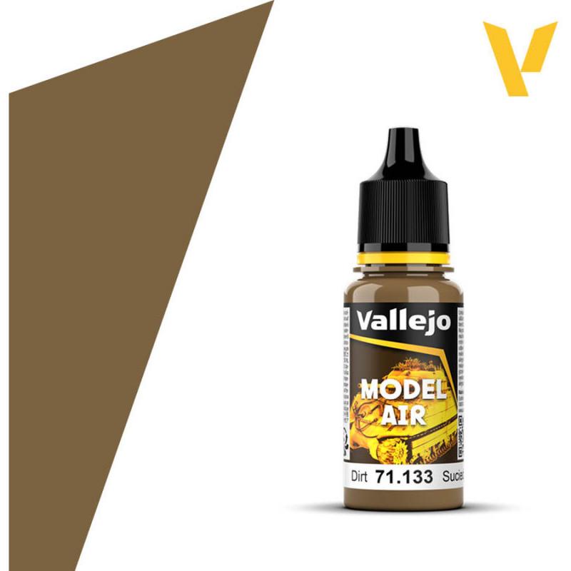 Model Air Acrylic Paint - Vallejo 17ml - Dirt 71133