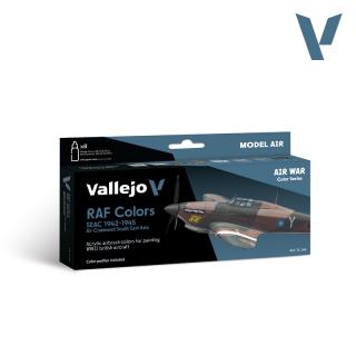 Model Air Paint Set - Vallejo 8x17ml Colour Set - Seac (Air Command South East A