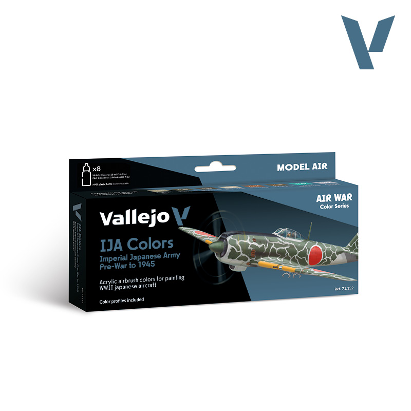 Model Air Paint Set - Vallejo 8x17ml Colour Set - Imperial Japanese Army (IJA) C