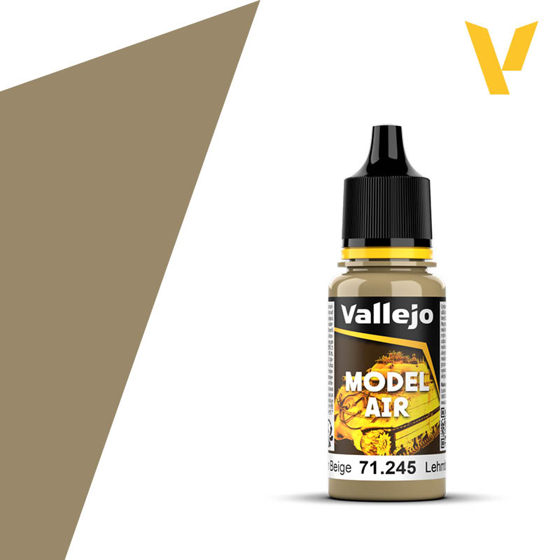 Model Air Acrylic Paint - Vallejo 17ml - Loam Beige RAL245 - 71245