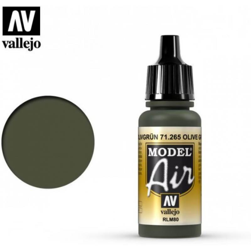 Model Air Acrylic Paint - Vallejo 17ml - Olive Green RLM80 - 71265