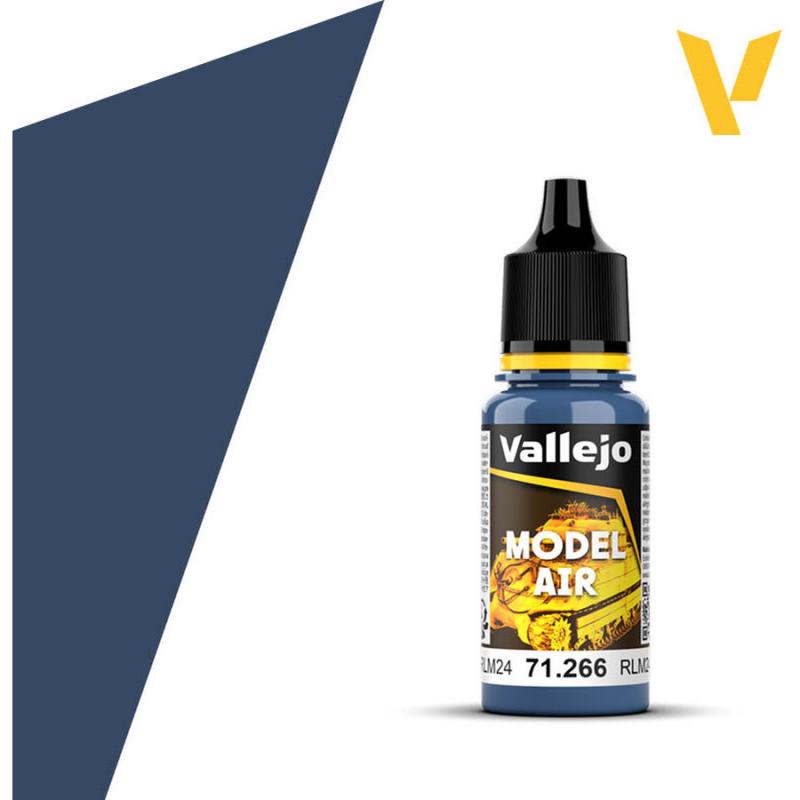 Model Air Acrylic Paint - Vallejo 17ml - Dark Blue RLM24 - 71266