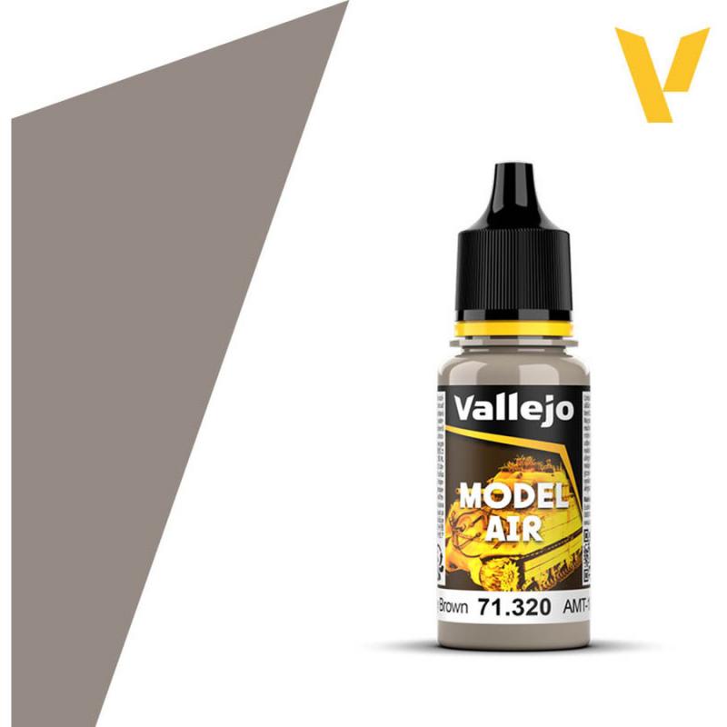 Model Air Acrylic Paint - Vallejo 17ml - AMT-1 Light Grey Brown 71320