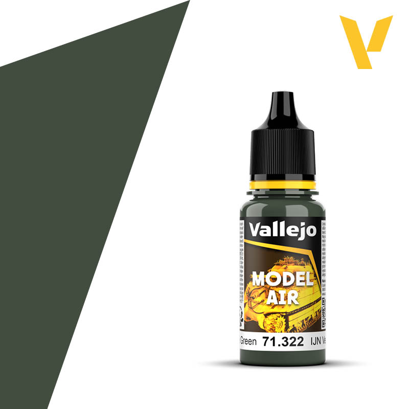 Model Air Acrylic Paint - Vallejo 17ml - IJN Black Green 71322