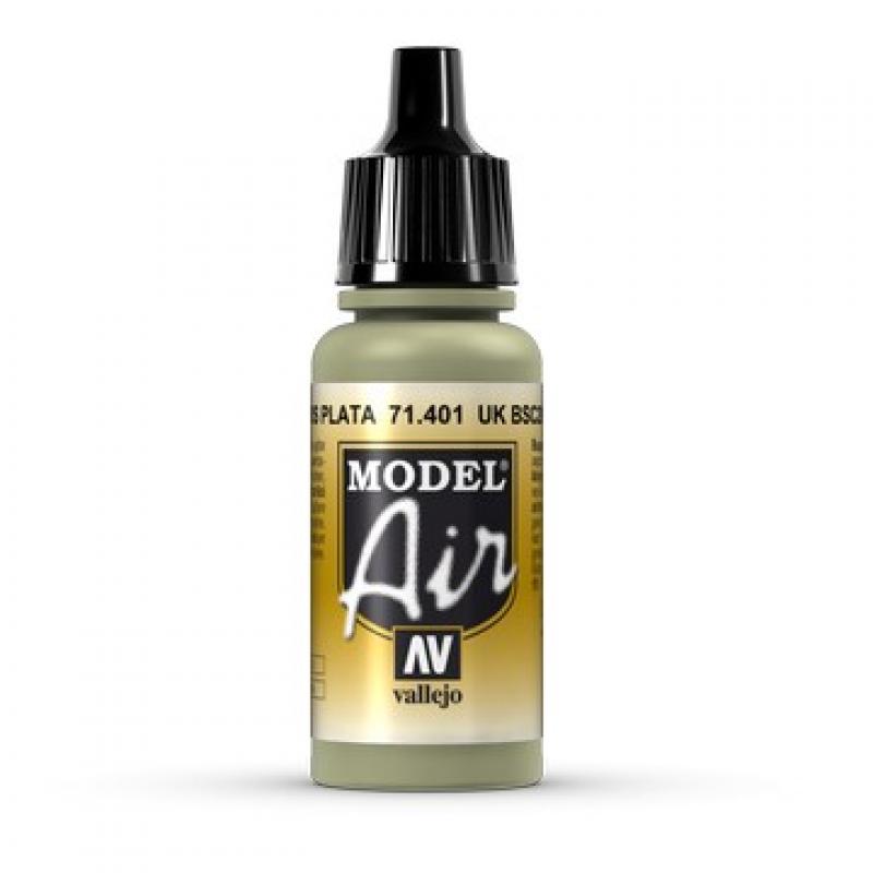 Model Air Acrylic Paint - Vallejo 17ml - UK BSC 28 Silver Grey 71401