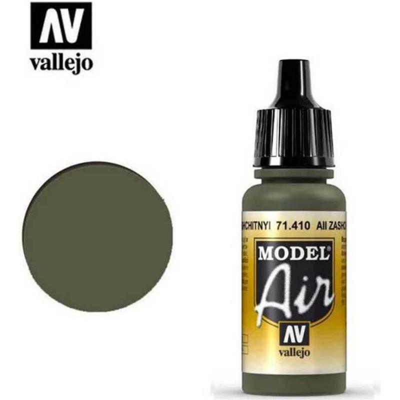 Model Air Acrylic Paint - Vallejo 17ml - AII Zashchitnyi Camouflage Green 71410