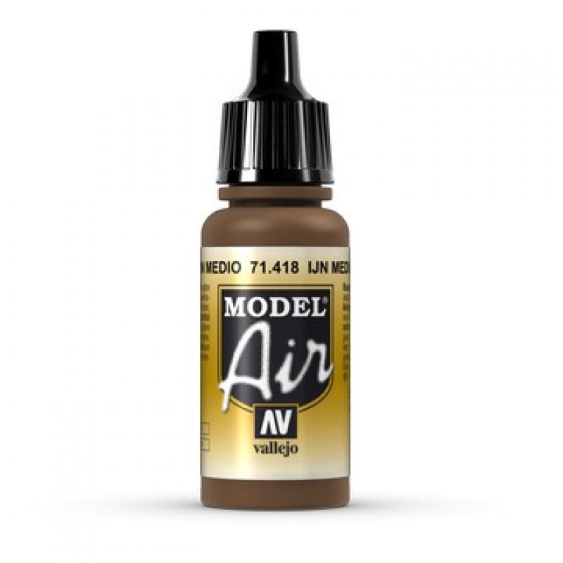 Model Air Acrylic Paint - Vallejo 17ml - IJN Medium Brown 71418