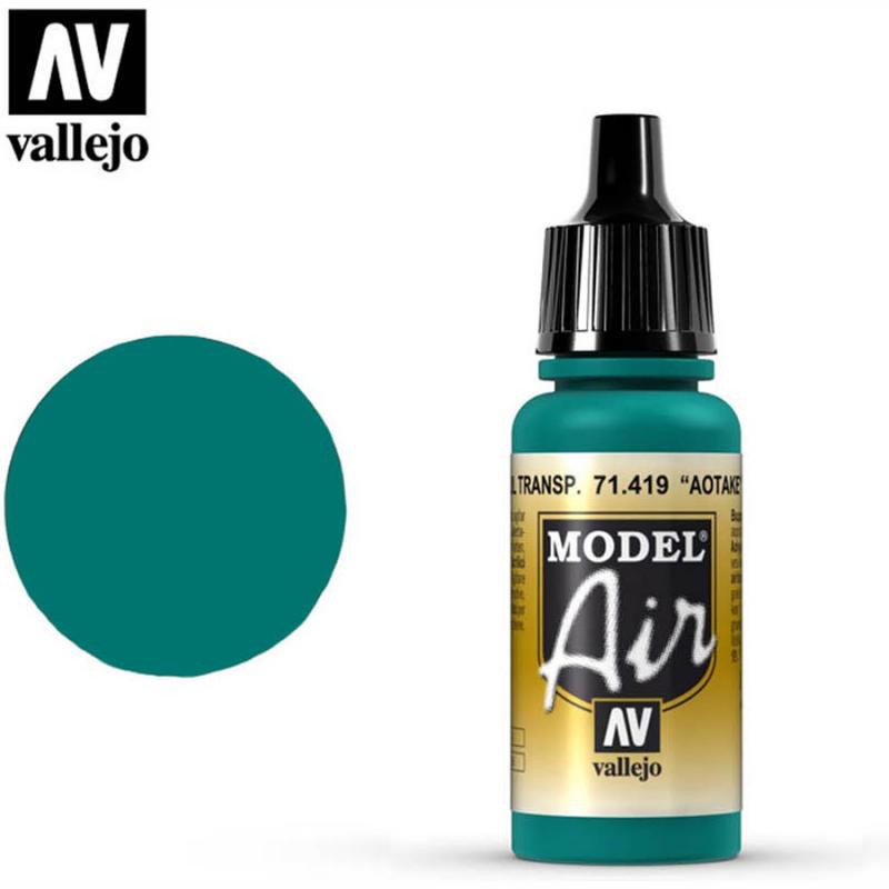Model Air Acrylic Paint - Vallejo 17ml - Aotake' Translucent Blue 71419